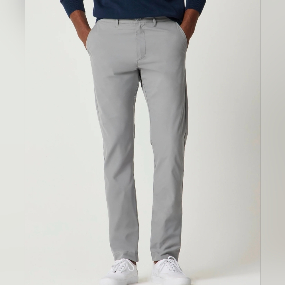 NWT J Crew Slim-Fit Flex Tech Chino Pant Size 40x32 in Light Graphite Gray